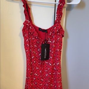 Red floral dress! Pretty little thing